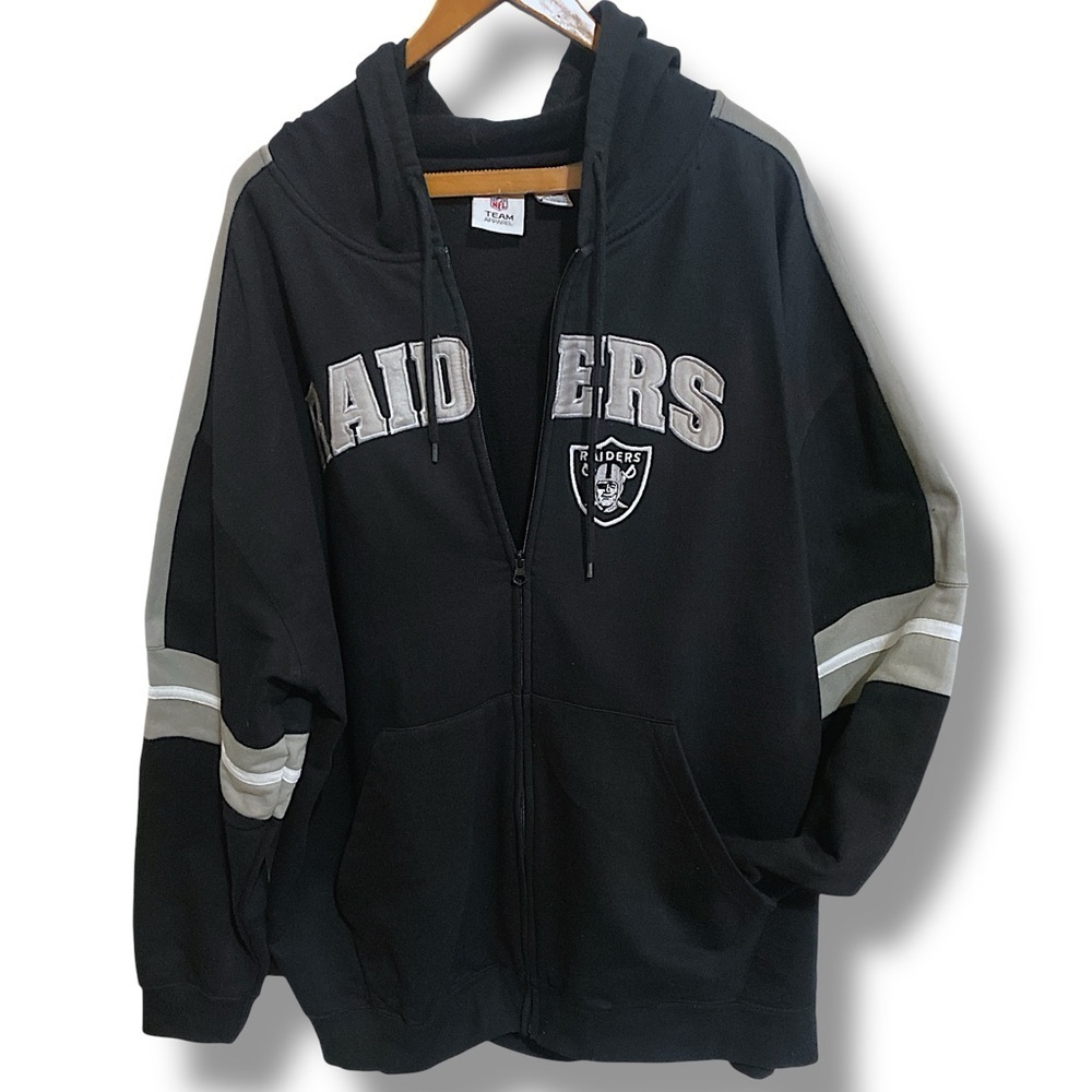 NFL Vintage RAIDERS FLEECE HOODIE - Picture 2 of 8